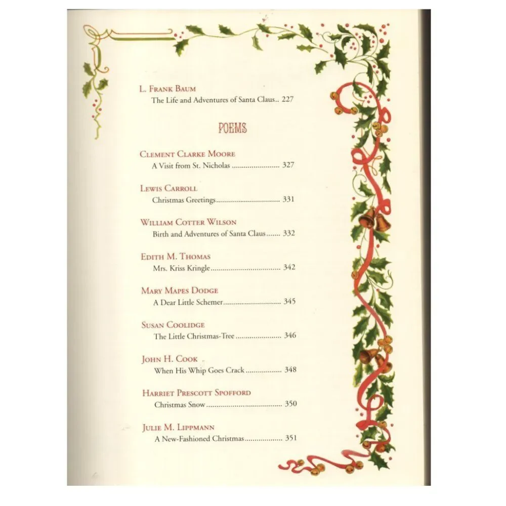 A Christmas Treasury Barnes And Noble Holiday Stories Poems Reading Decor